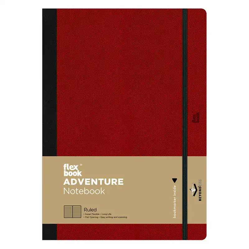 Free Shipping Flexbook Flex Global Adventure Notebook Large Red