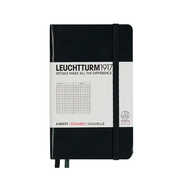 Luxury LEUCHTTURM1917 Hardcover Notebook Pocket Black