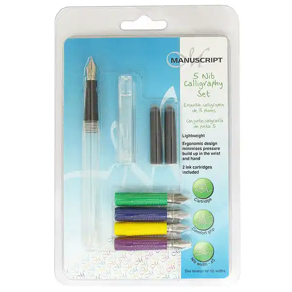 Manuscript Creative Calligraphy 5 Nib Set Direct From Factory