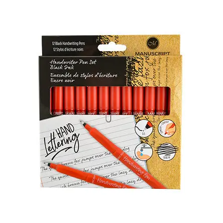 Direct From Factory Manuscript Handwriting Pen Set of 12