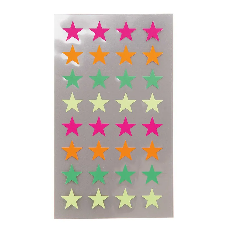 Top Pick Rico Stickers Stars Neon Medium