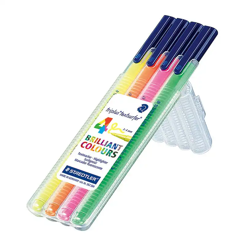 Staedtler Triplus Textsurfer Highlighter Box of 4 362SB4 Don’t Miss Out