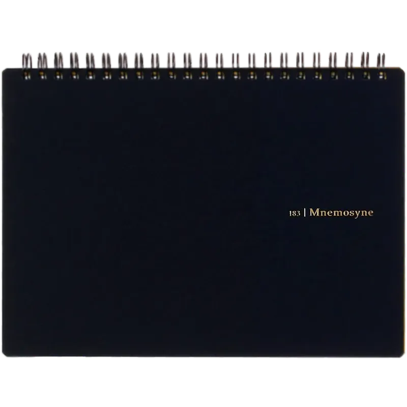 Maruman Mnemosyne Notebook - Black - Blank - A5 Order Now
