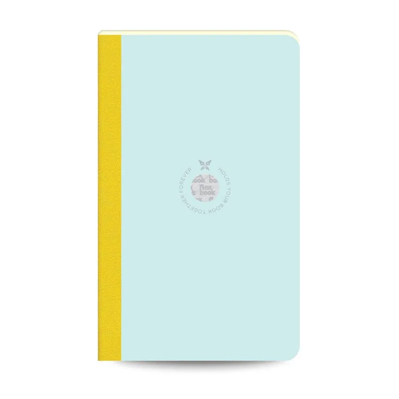 Luxury Flexbook Global Smartbook Ruled Notebook Medium Light Blue\\/Green