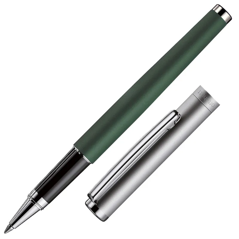 Otto Hutt design01 Frosted Sage Green with Ruthenium Trim Rollerball Reduced Price