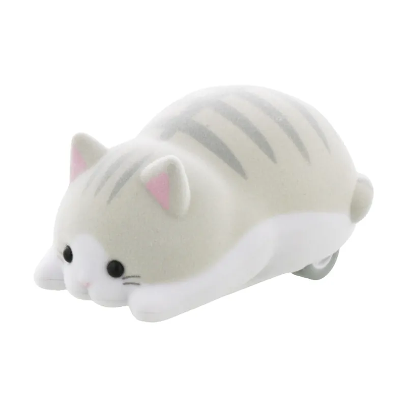 Sun-Star MOGU MOGU ZOO Desk Cleaner Silver Tabby Cat Reduced Price