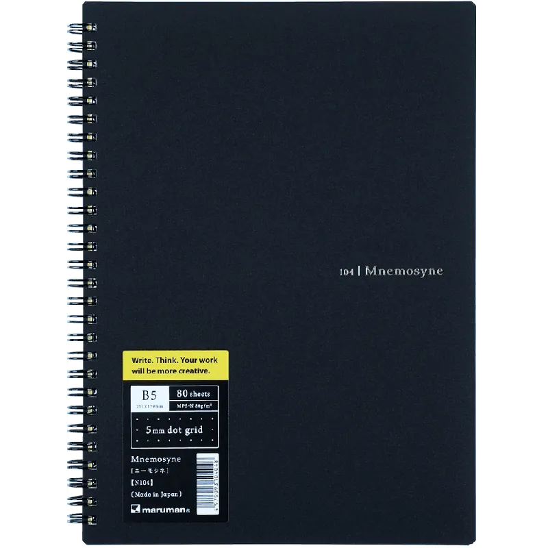 Price Drop Cuadernos Maruman Mnemosyne - Negro - Punto - B5