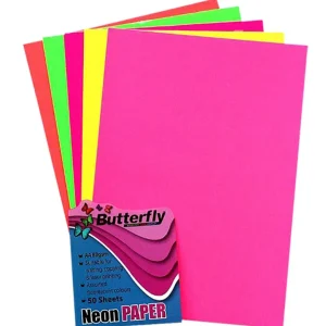 A4 Paper Fluorescent Assorted 80gsm Pack of 50 In Demand
